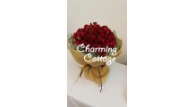 99 Beautiful Red Roses Bouquet