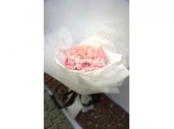 Simple Round Pink Rose Bouquet