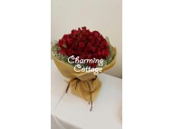 99 Beautiful Red Roses Bouquet